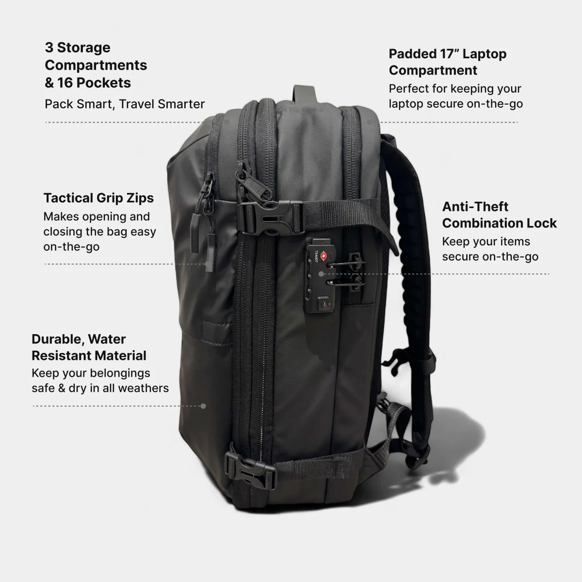 VAULTBAG® Matte Travel Backpack 60L - Image 64